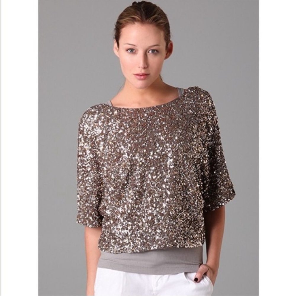 Vince Sequin Top Size S